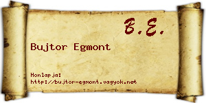 Bujtor Egmont névjegykártya